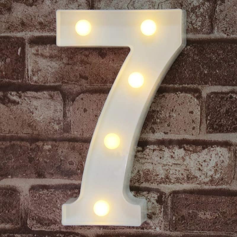 9 Inch Led Marquee Number Light Sign (Number 7) - Image 2