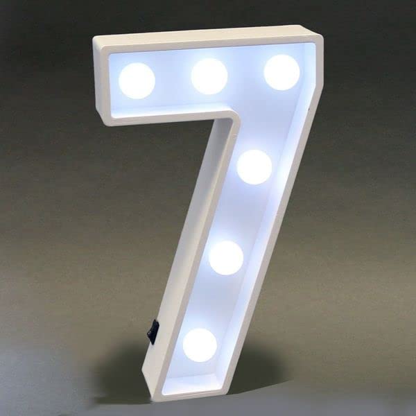 9 Inch Led Marquee Number Light Sign (Number 7) - Image 3