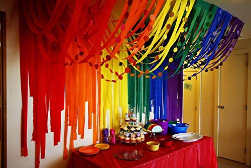 9 Meter Dark Blue Crepe Paper Streamers (Pack of 6) - Image 5