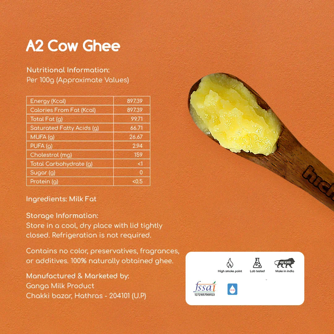 A2 Cow Desi Ghee | Bilona Method | Curd-Churned | Lab Tested. - Image 3