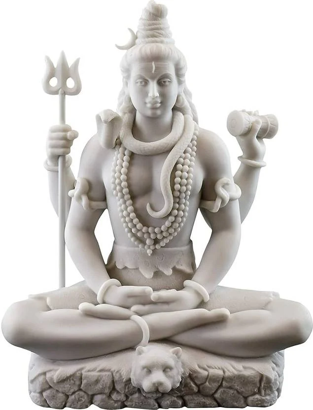 Aadhyatmik White Marble Lord Shiva Murti - Image 6