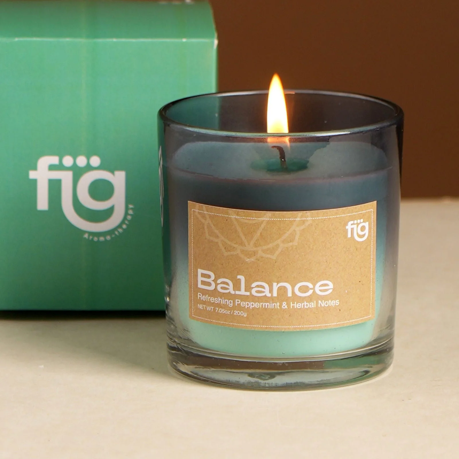 Abc Balance Peppermint Vegan Wax Candle - Palm Wax Scented Candle - Image 4