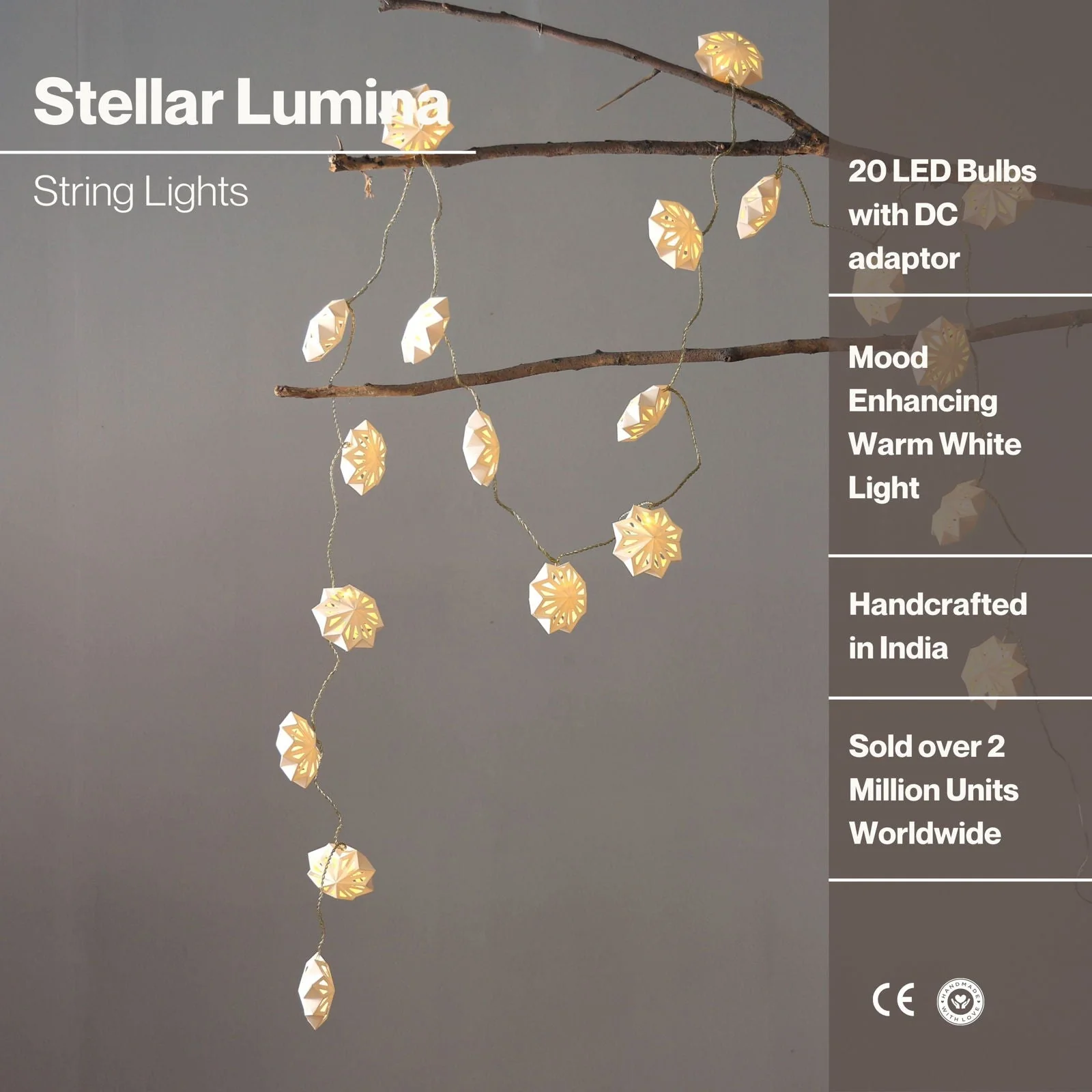 Abc Stellar Lumina String Lights, 20 Ornaments, 800Cm Length - Image 6