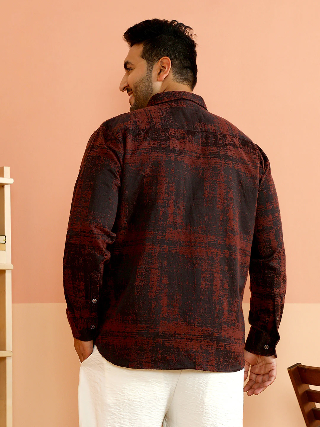 Abstract-Fade Woven Shirt - Image 4