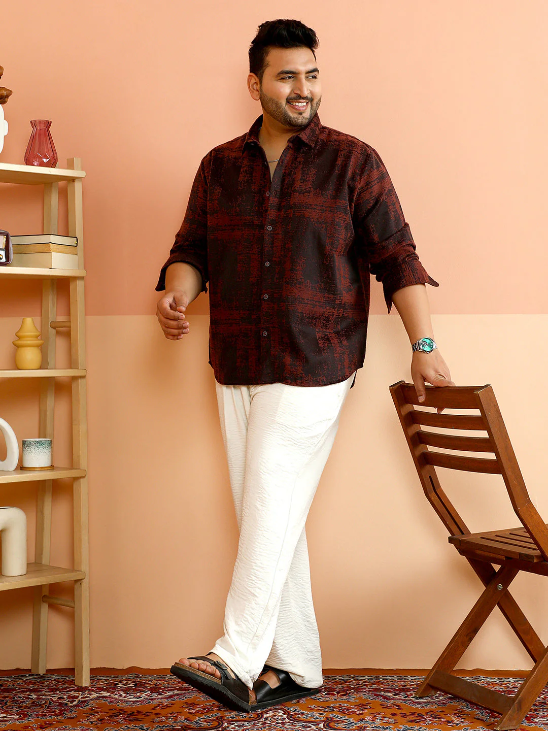 Abstract-Fade Woven Shirt - Image 5