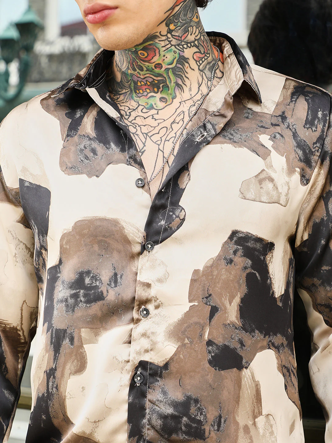 Abstract-Smear Imprint Shirt - Image 7