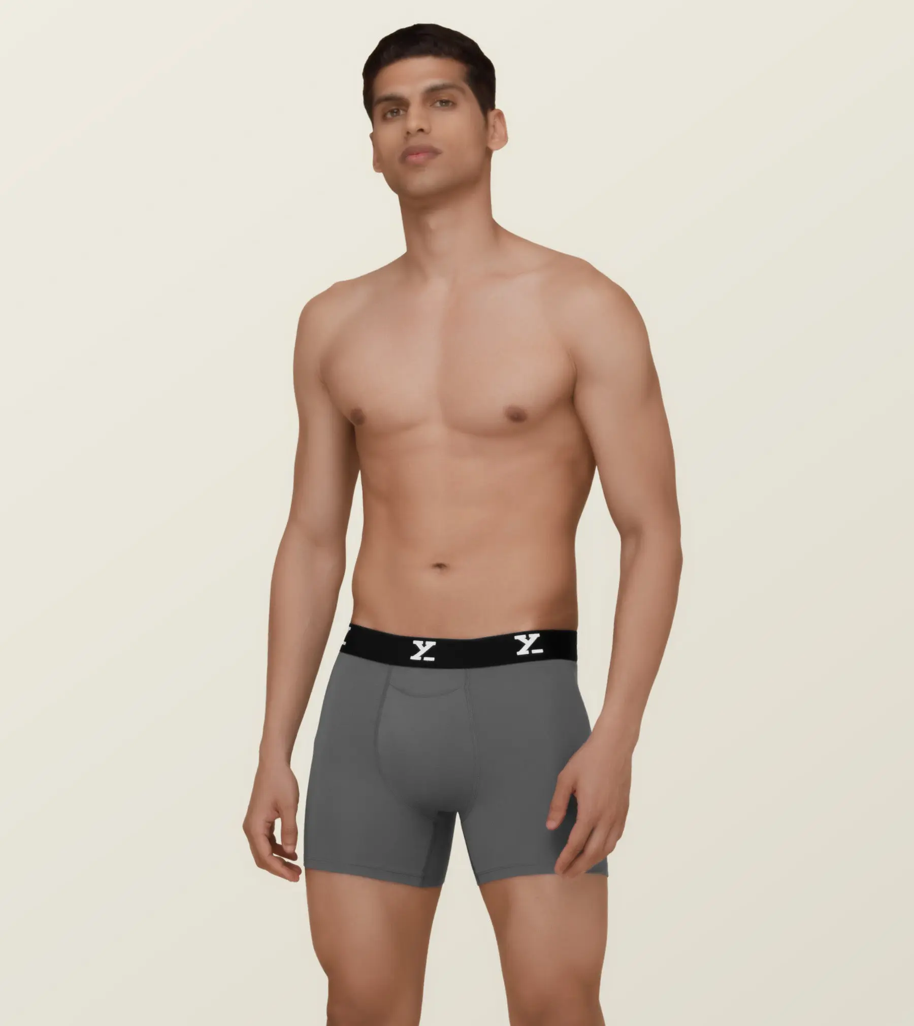 Ace Modal Boxer Briefs Charcoal Grey - Image 2