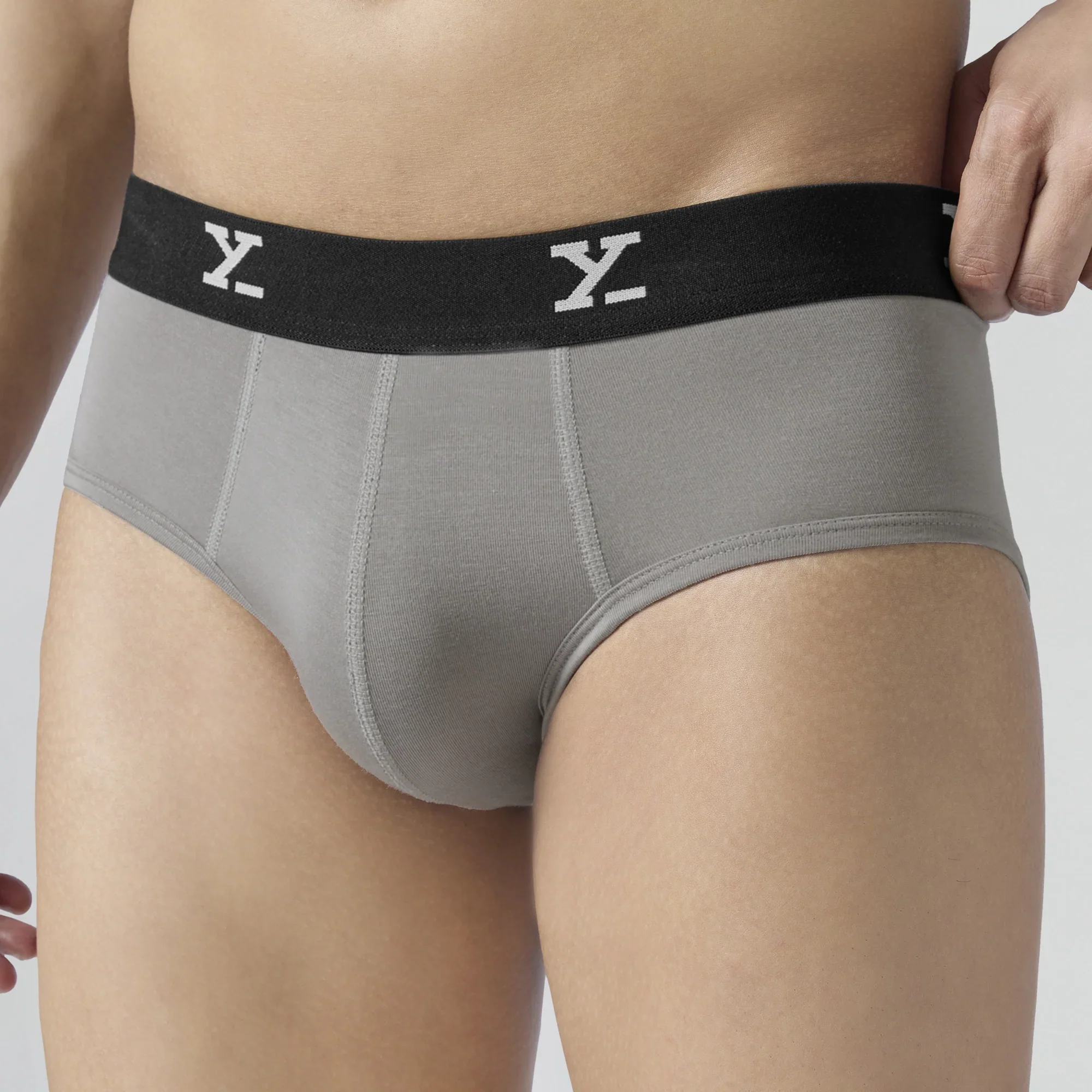 Ace Modal Briefs Heather Grey - Image 6