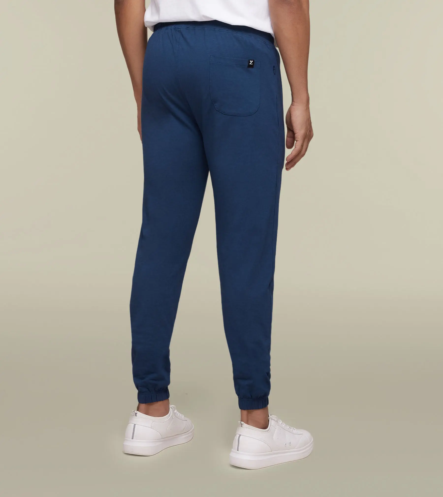 Ace Modal-Cotton Joggers Estate Blue - Image 5