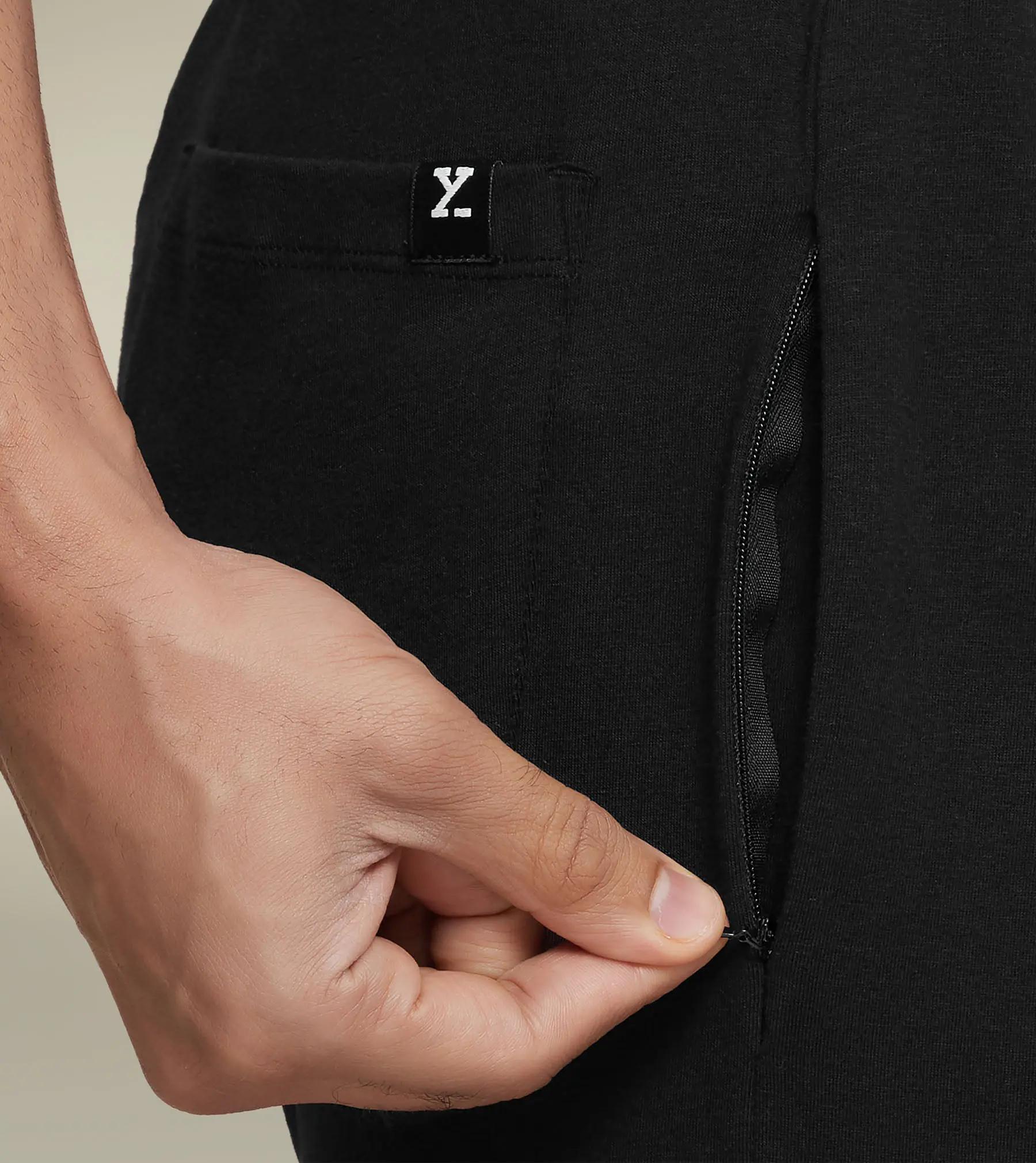 Ace Modal-Cotton Joggers Pitch Black - Image 6