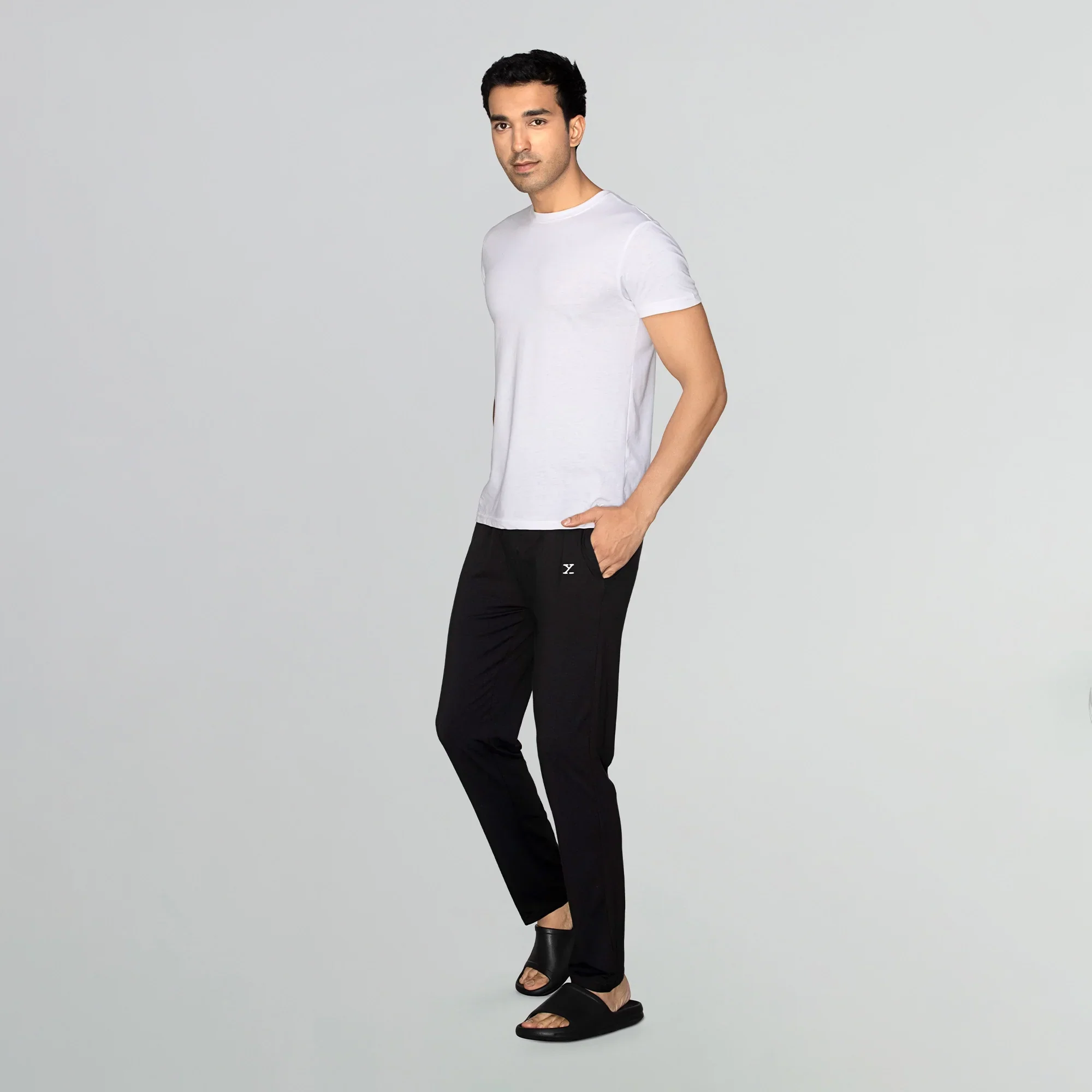 Ace Modal-Cotton Lounge Pants Pitch Black - Image 2