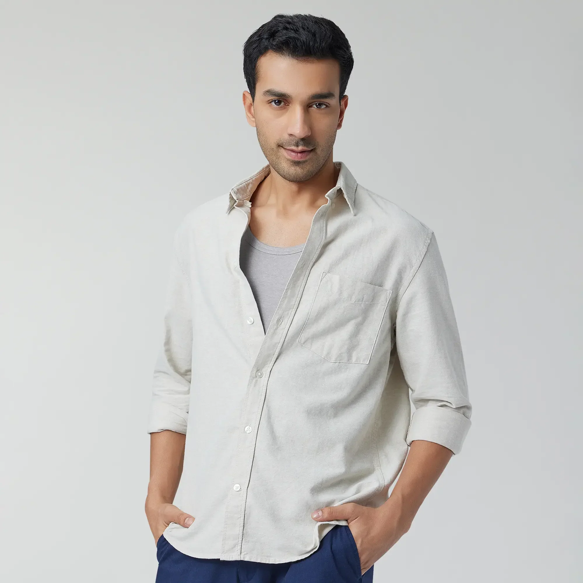 Ace Modal-Cotton Vest Frost Grey - Image 2