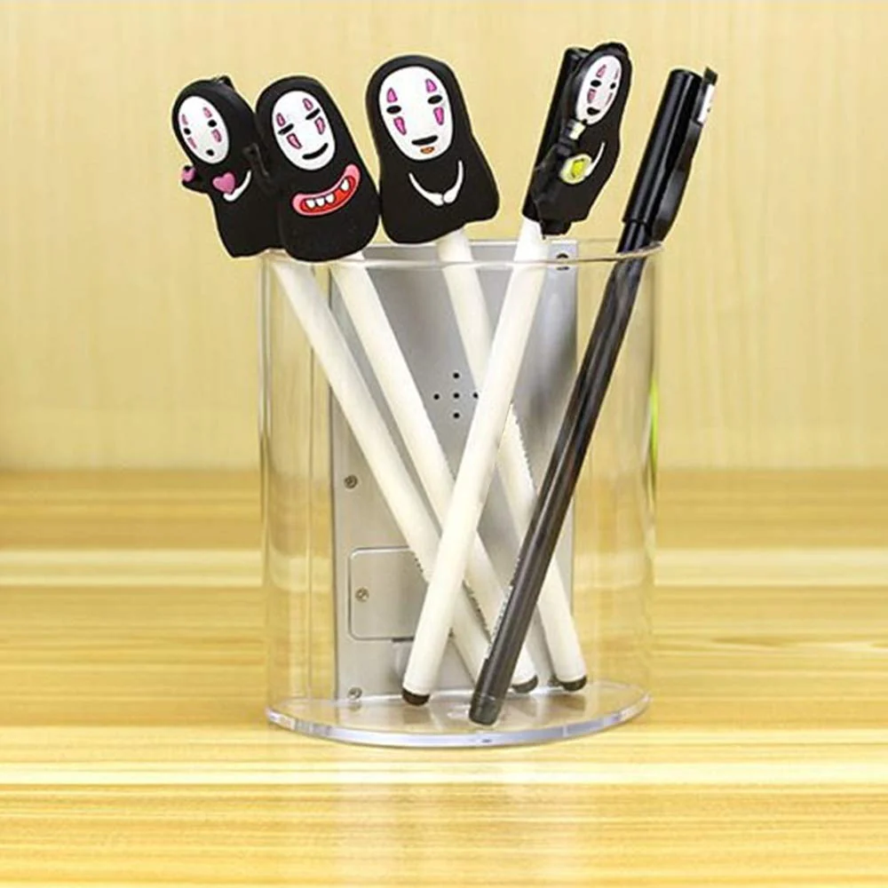 Acrylic Digital Pen Holder Office Desk Digital Clock With Pen Holder 1 pc - Image 5