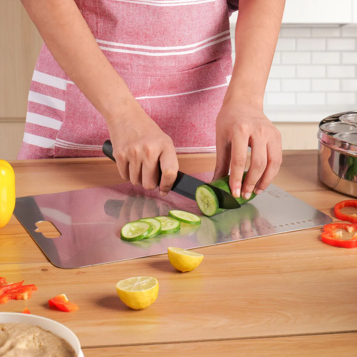ActivLife - Regular Stainless Steel Chopping Board - Image 10