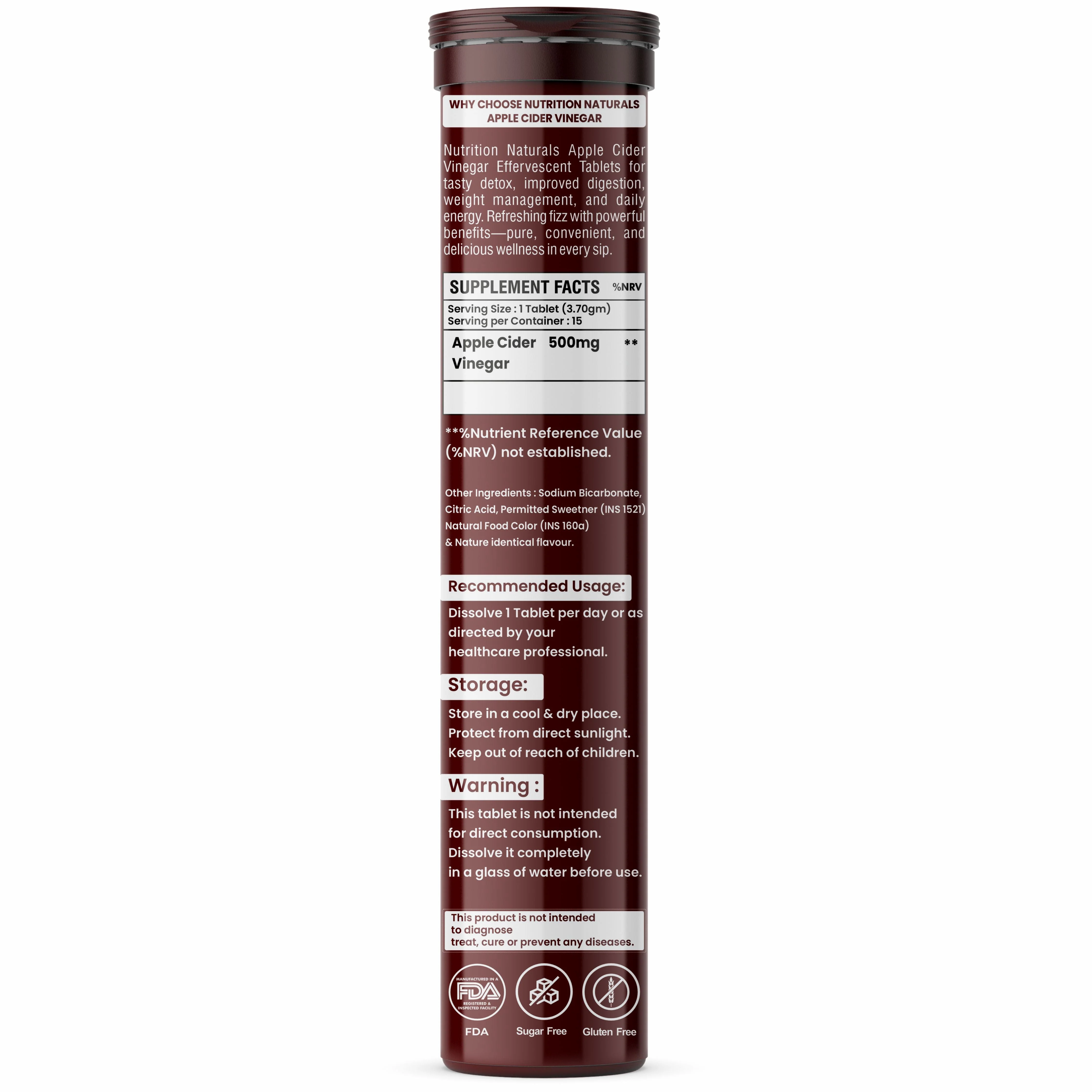 ACV Apple Cider Vinegar - with the mother - 500 mg - Image 9