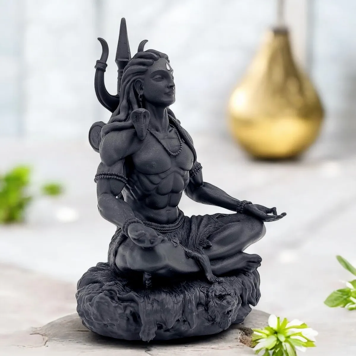 Adiyogi Car Idol – Compact Adiyogi Statue for Dashboard & Home - Image 2