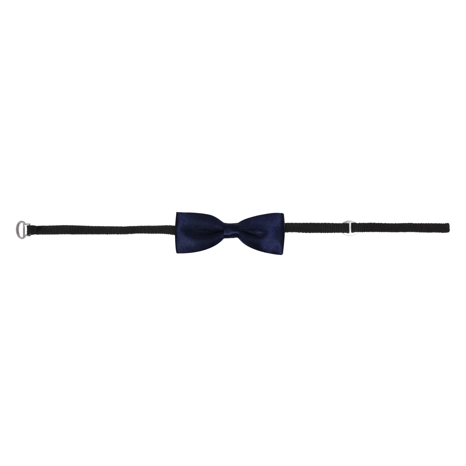 Adjustable Satin Bow Tie for Boys – Blue (Pre-Tied & Clip-On) - Image 4