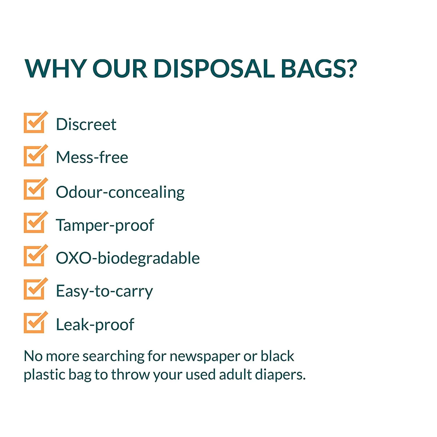 Adult Diaper Disposable Bags (1 Pack of 10 Bags) - Image 5