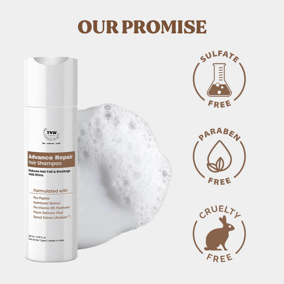 Advance Repair Shampoo | Reduces Hair Fall & Adds Shine | Sulfate-Free B3P1 - Image 8