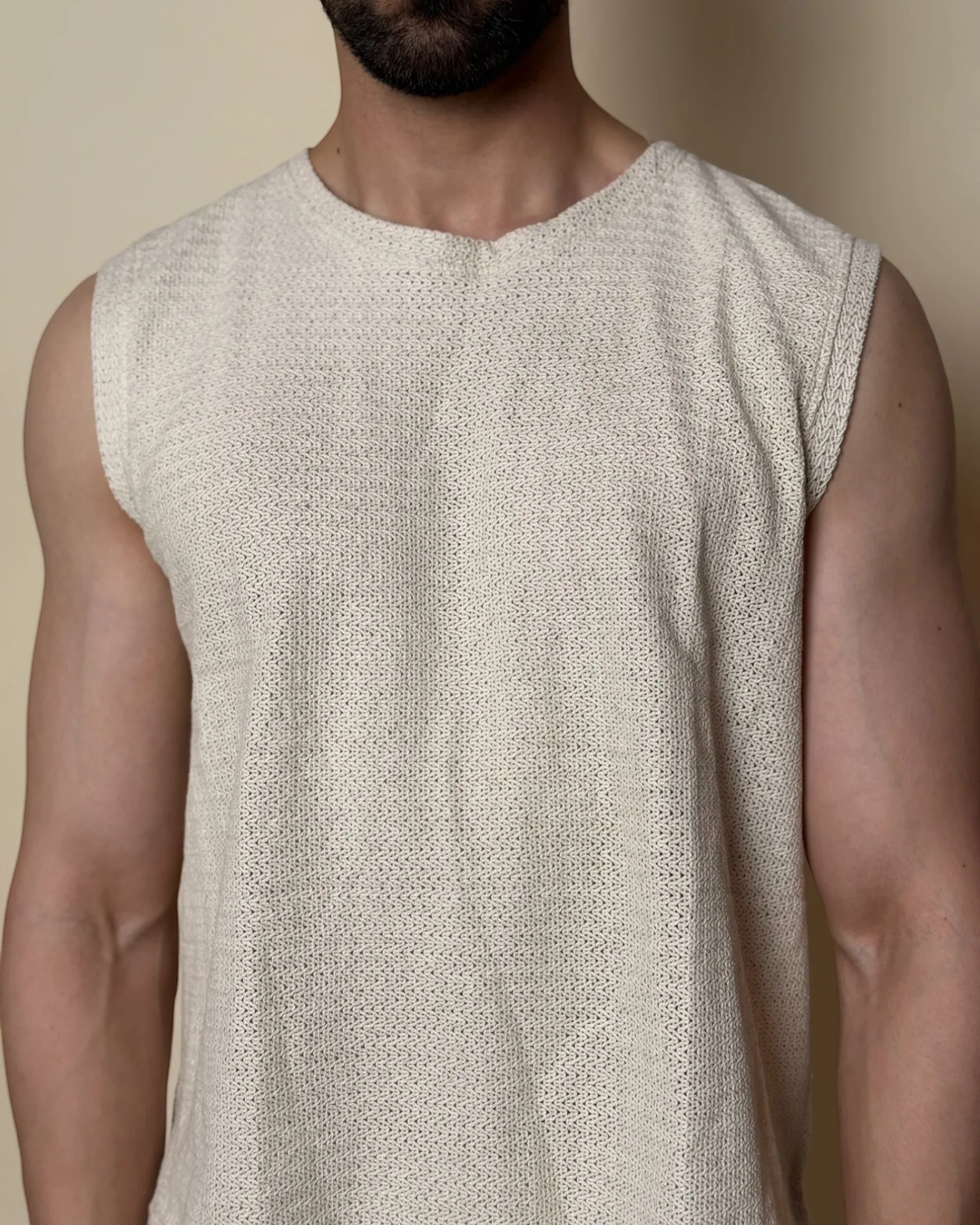 Aegis Knit Tank /Ivory Cream - Image 5
