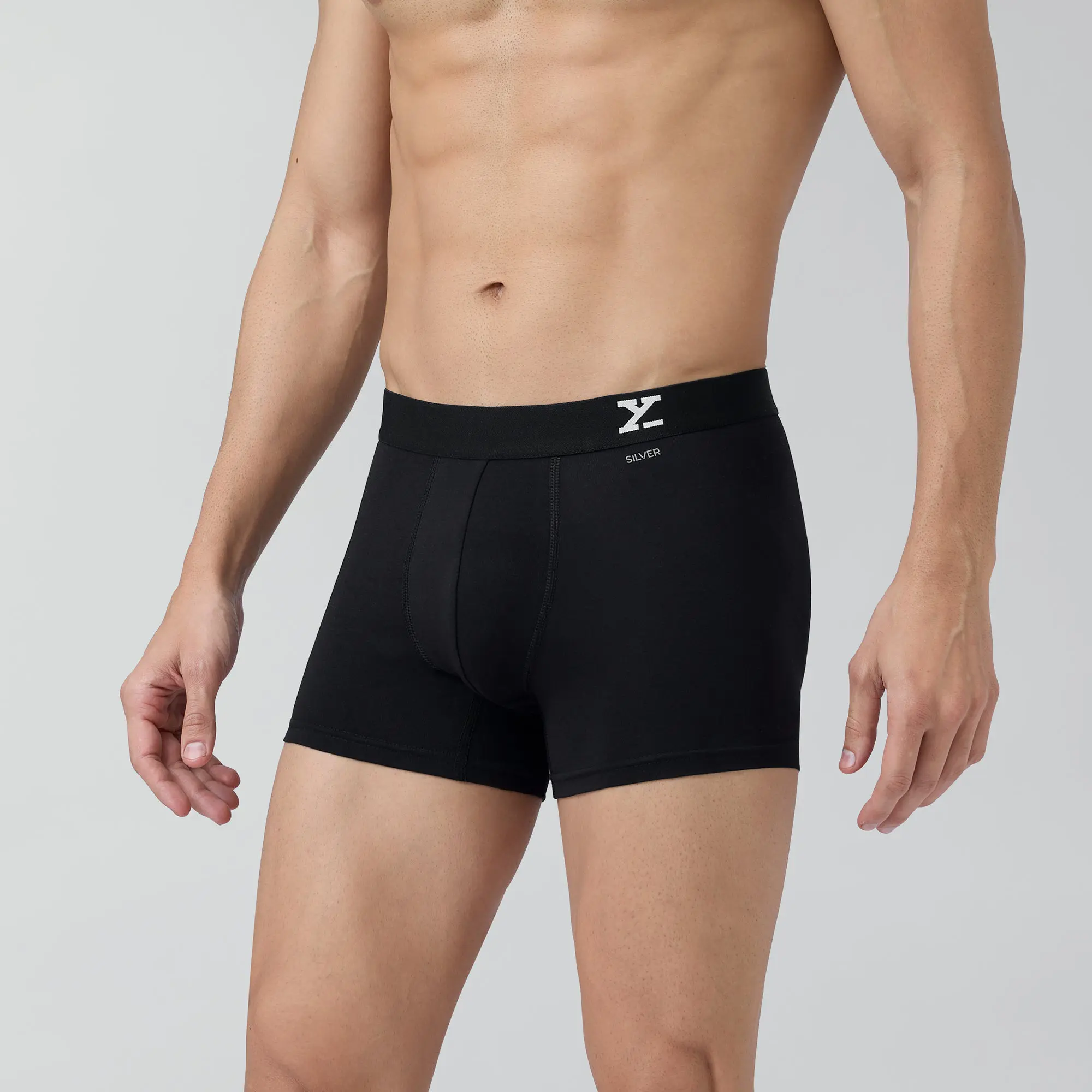 Aero Silver Cotton Trunks Pack of 3 - Image 3
