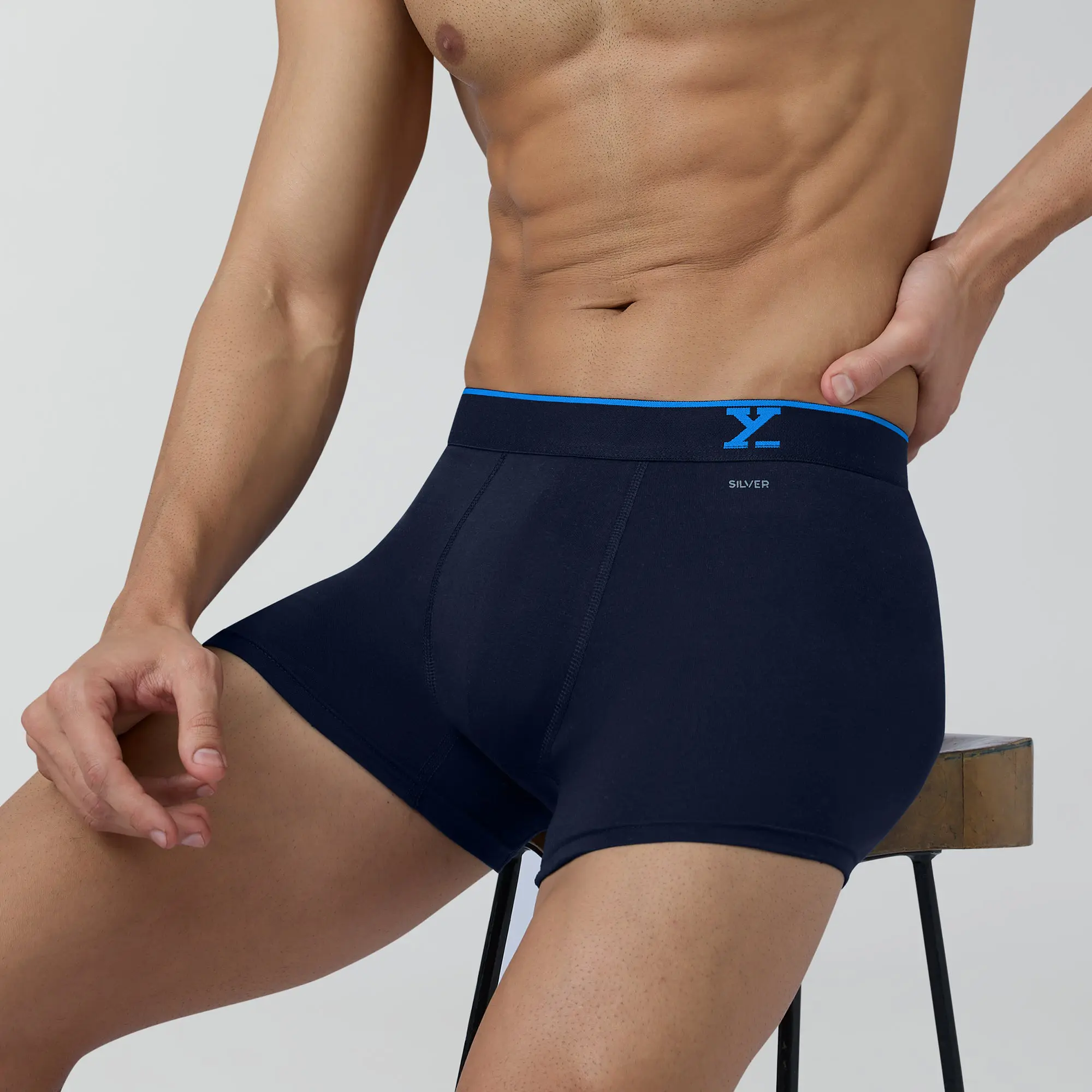 Aero Traq Pace Rave Cotton Trunks Blue Green Confetti Black (Pack of 5) - Image 2