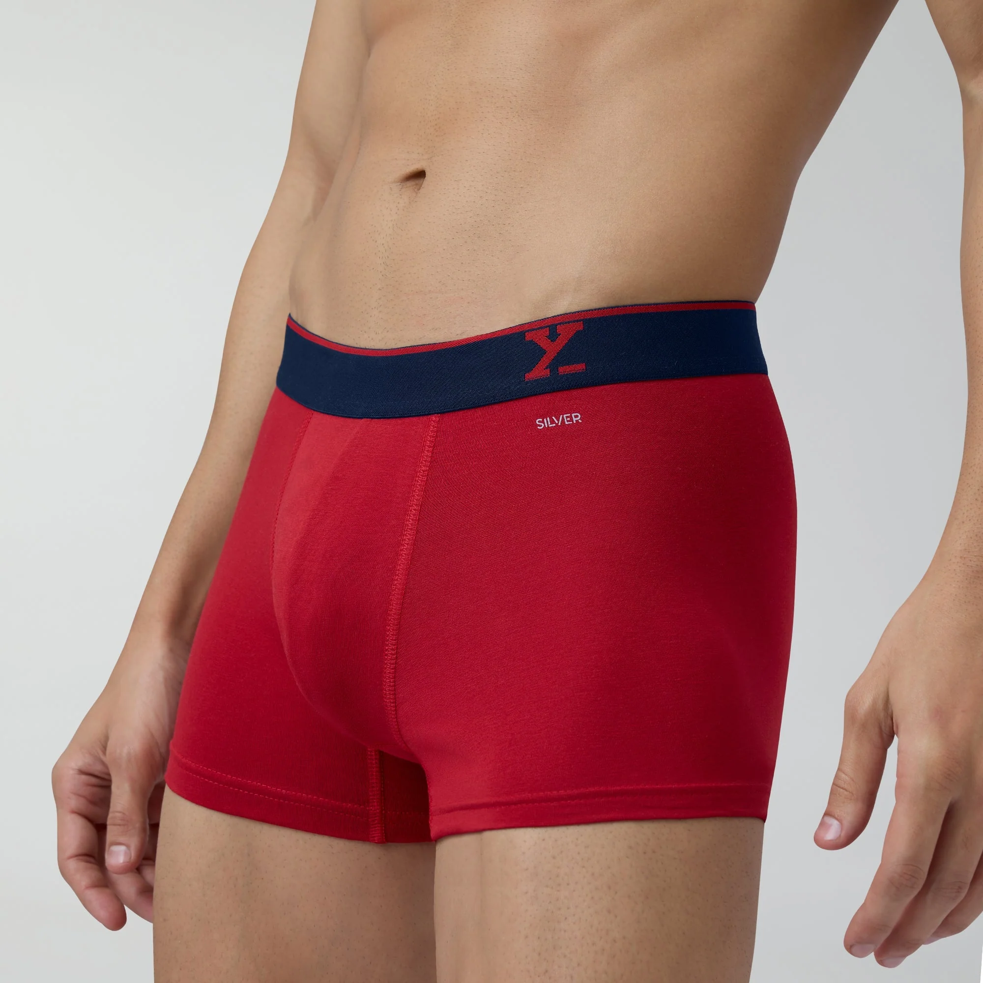 Aero Traq Rave Cotton Trunks Blue Green Grey Lovestruck Red(Pack of 5) - Image 5