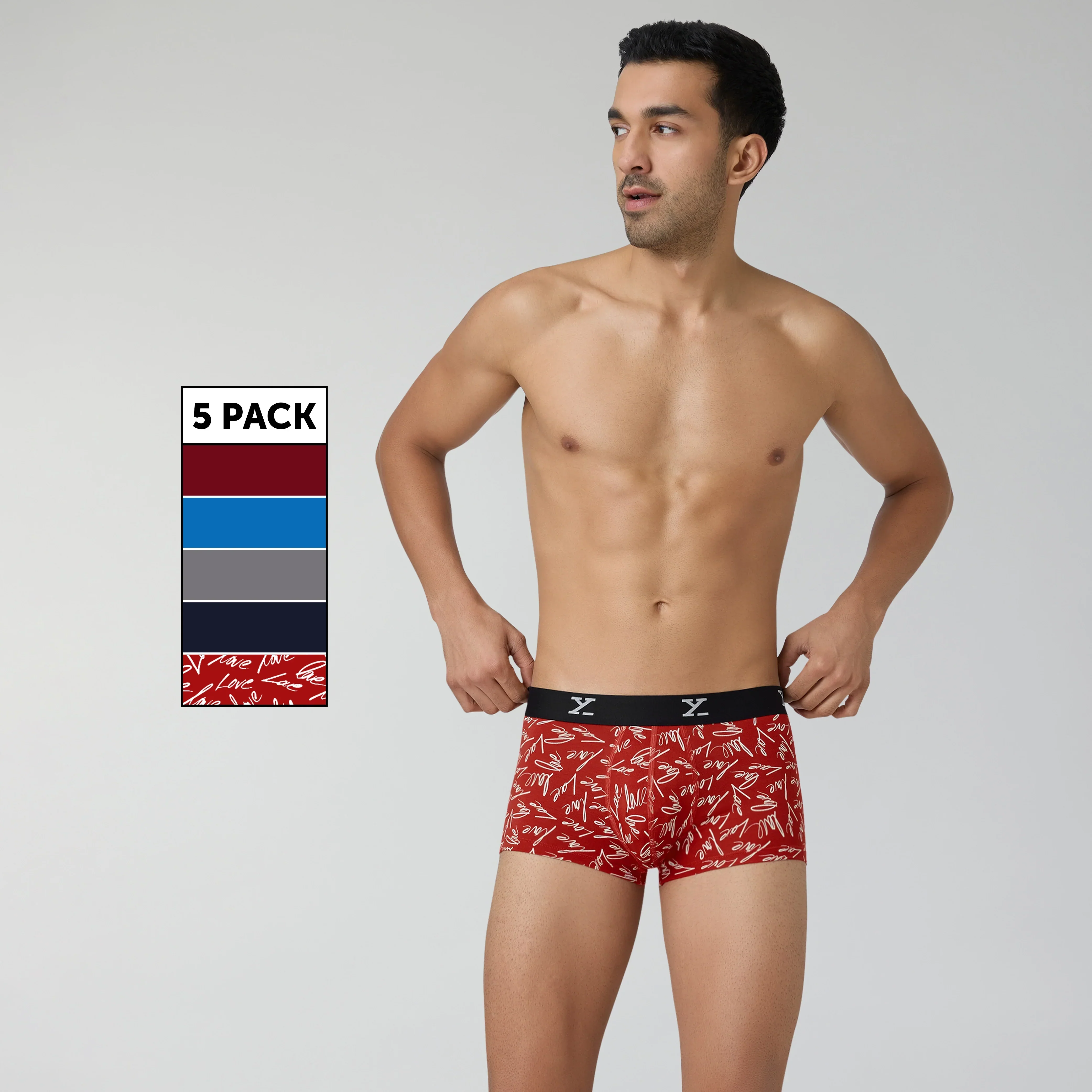 Aero Traq Rave Cotton Trunks Green Emerald (Pack of 5)
