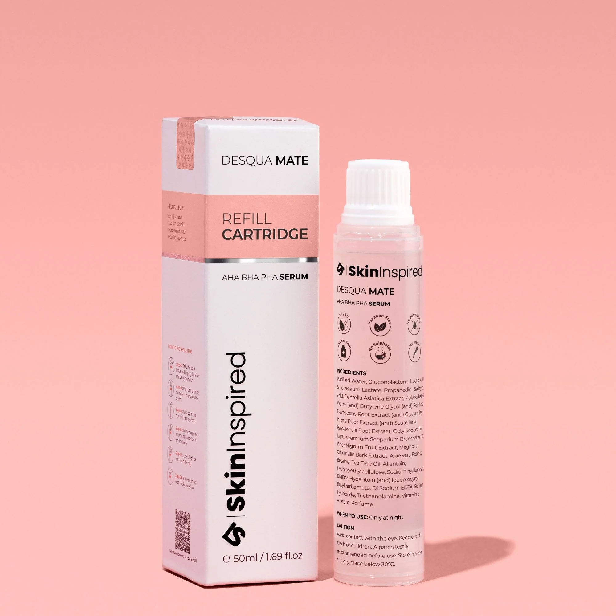 Aha Bha Pha Desqua Mate Face Serum | Salicylic Acid + Lactic Acid | Exfoliating Chemical Peel | Lasts 6 Months - Image 11