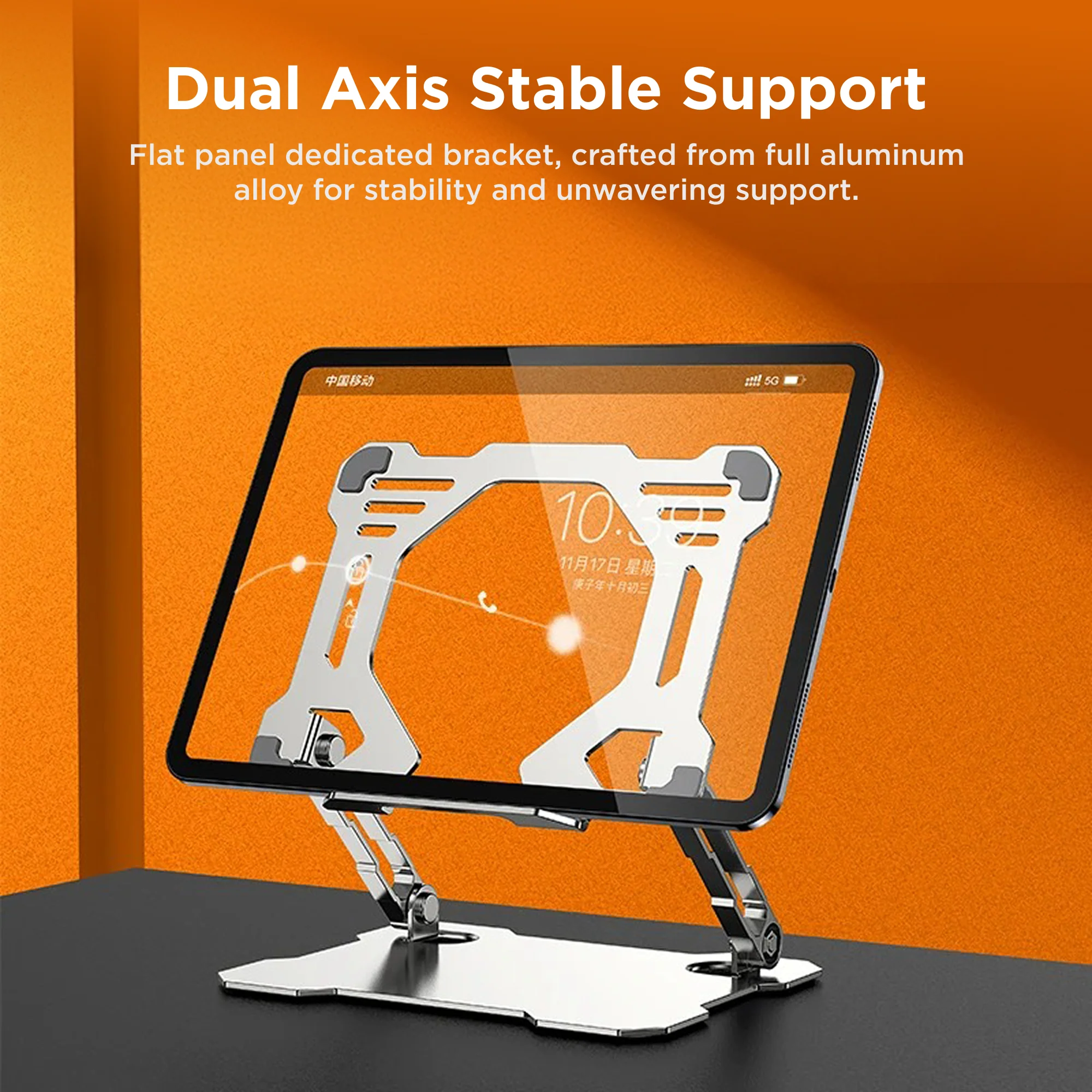 AirLift Pro - Adjustable Foldable Aluminum Stand | Tablets | Laptops | Desk Stand - Coverner India - Image 3