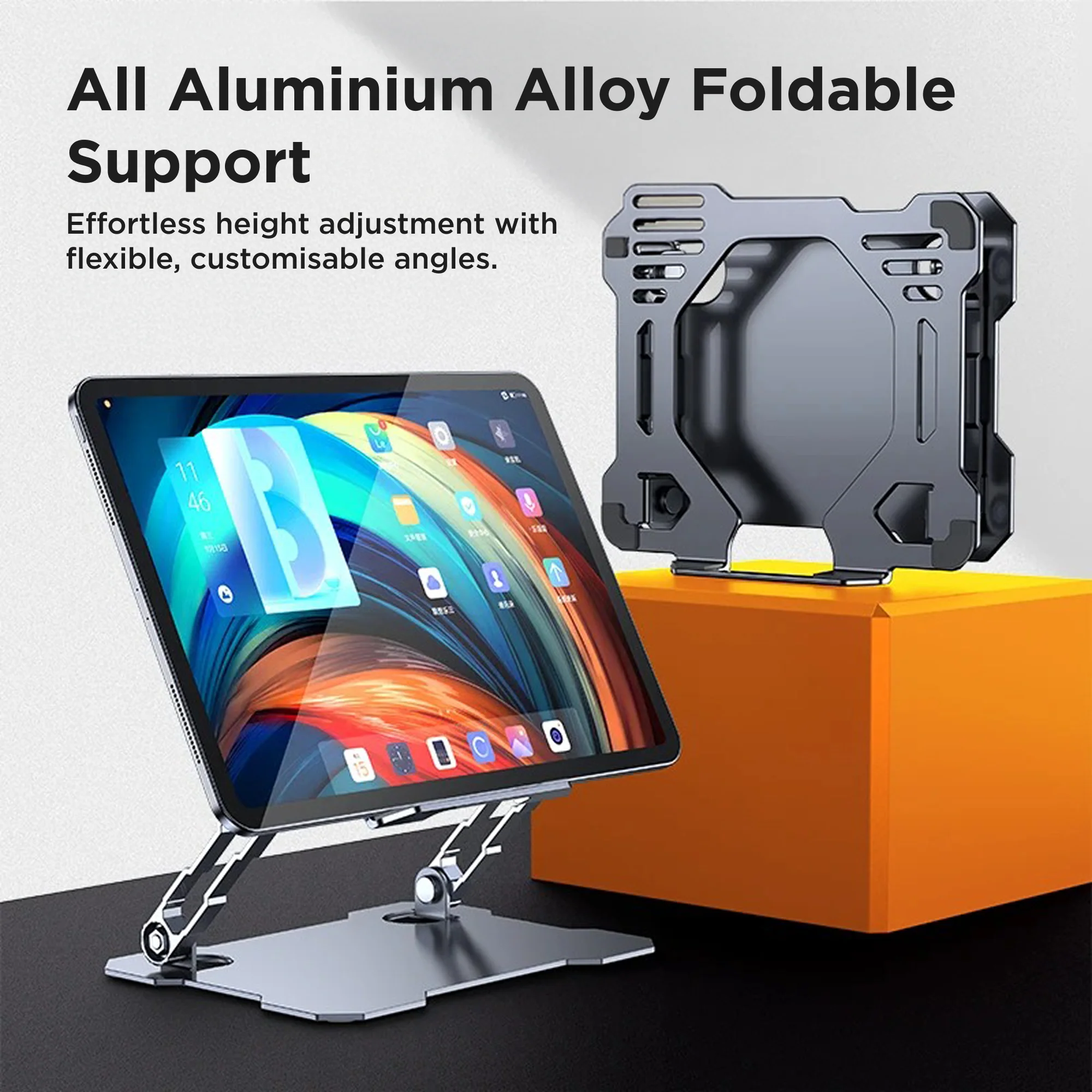 AirLift Pro - Adjustable Foldable Aluminum Stand | Tablets | Laptops | Desk Stand - Coverner India - Image 5