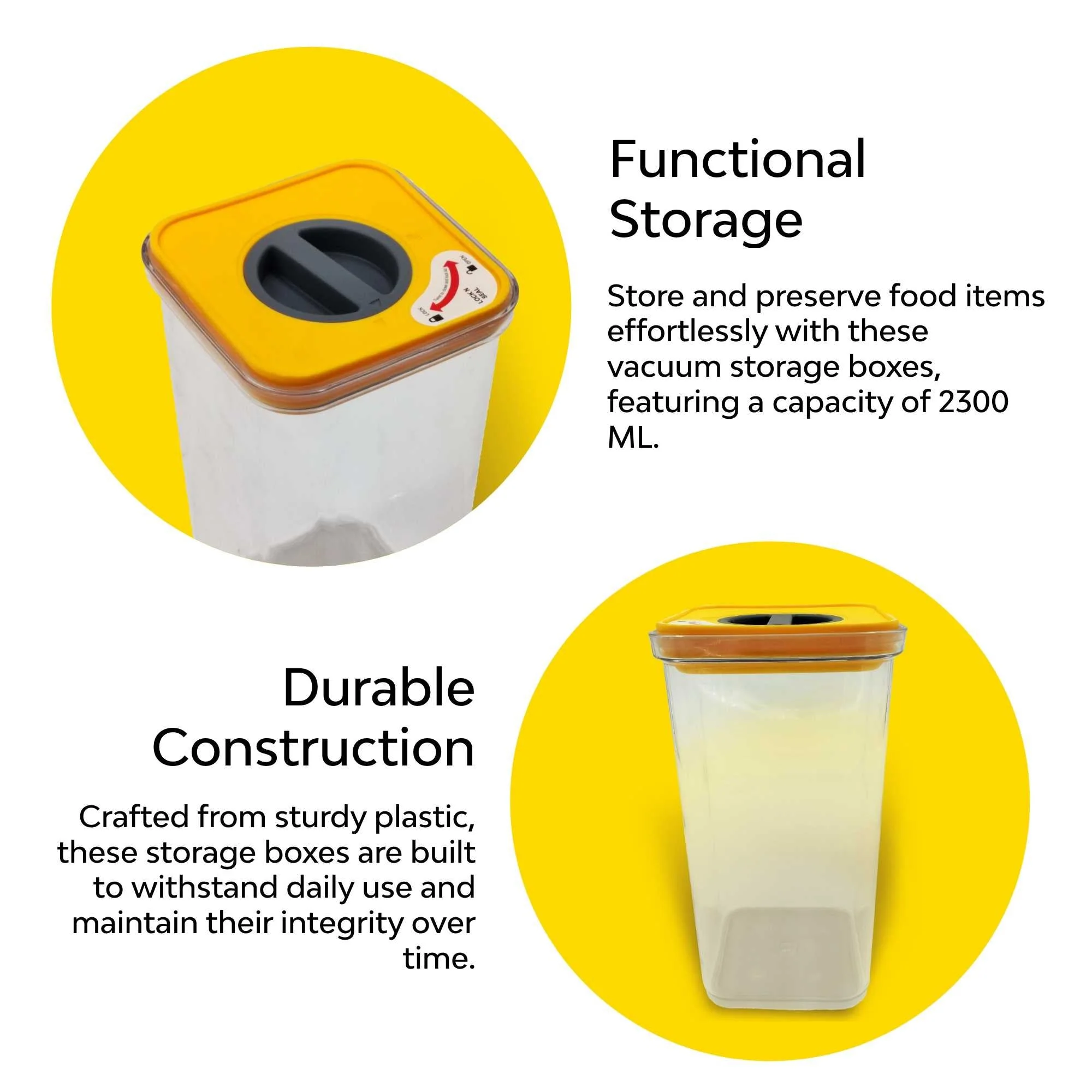 Airtight Vacuum Storage Box - Set Of 2 - Image 17