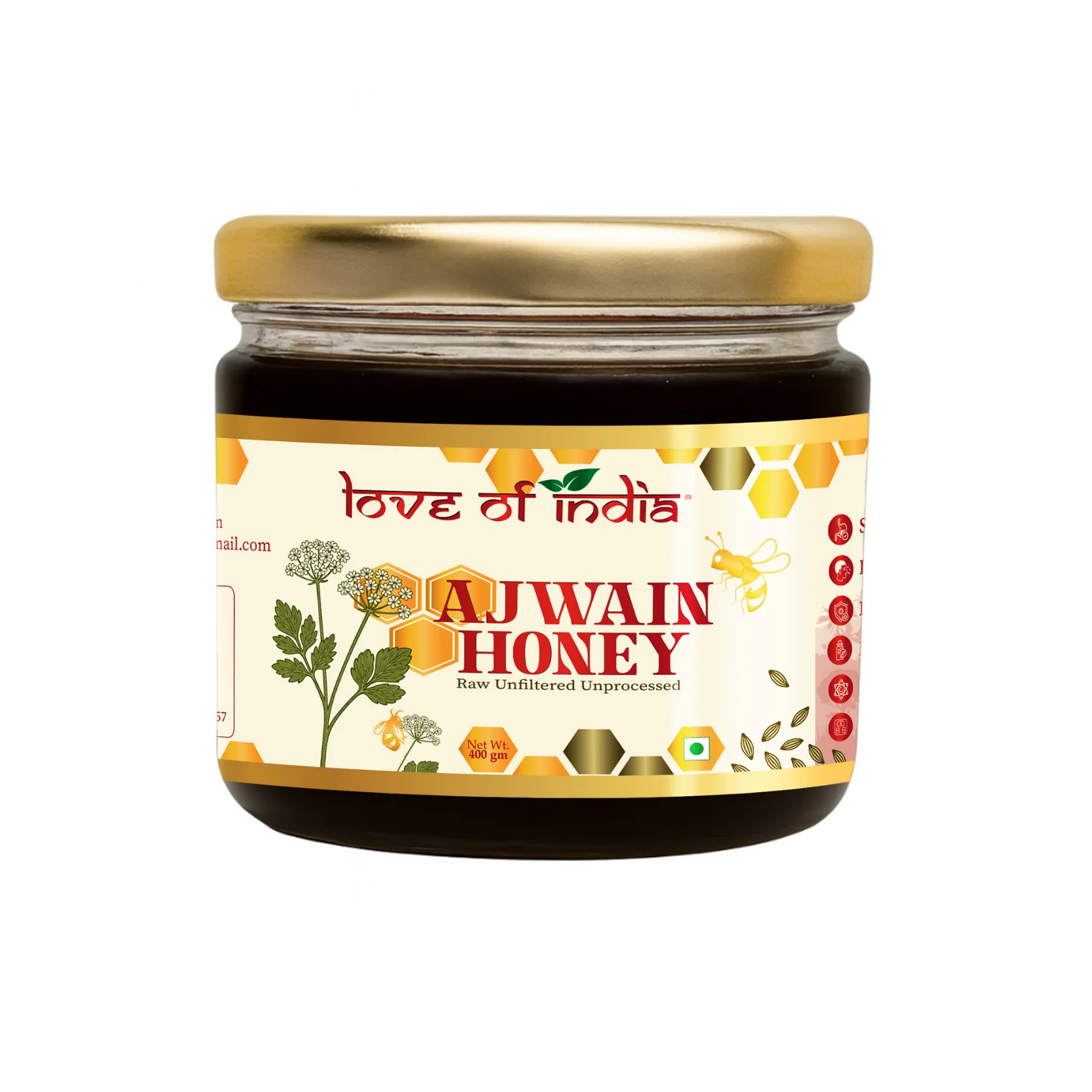 Ajwain Honey 400g | 100% Pure – Aids Digestion & Relieves Cough - Image 11