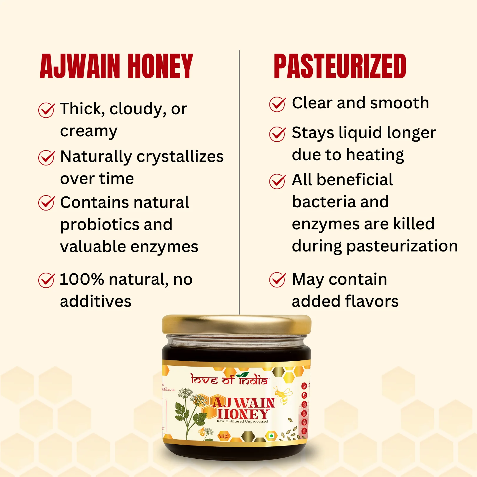 Ajwain Honey 400g | 100% Pure – Aids Digestion & Relieves Cough - Image 8