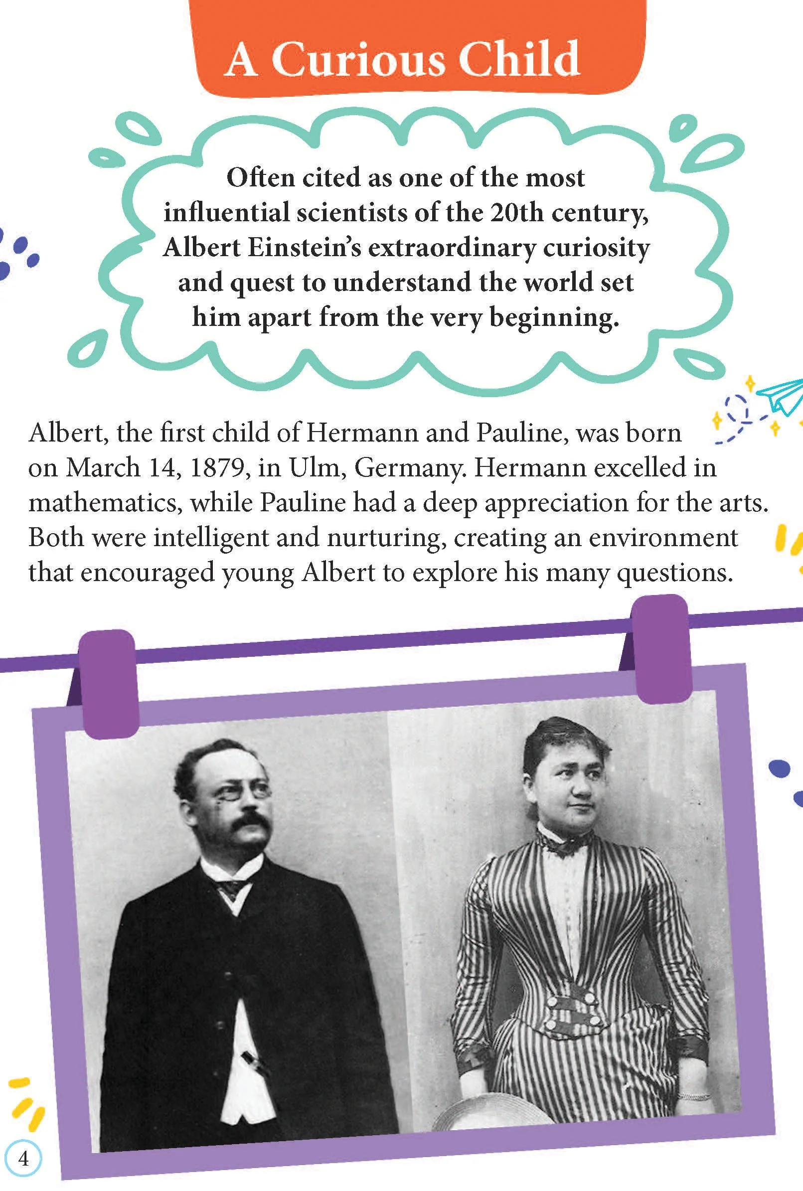 Albert Einstein Icons of Inspiration Illustrated Biography for Kids Age 6 - 12 Years - Image 3