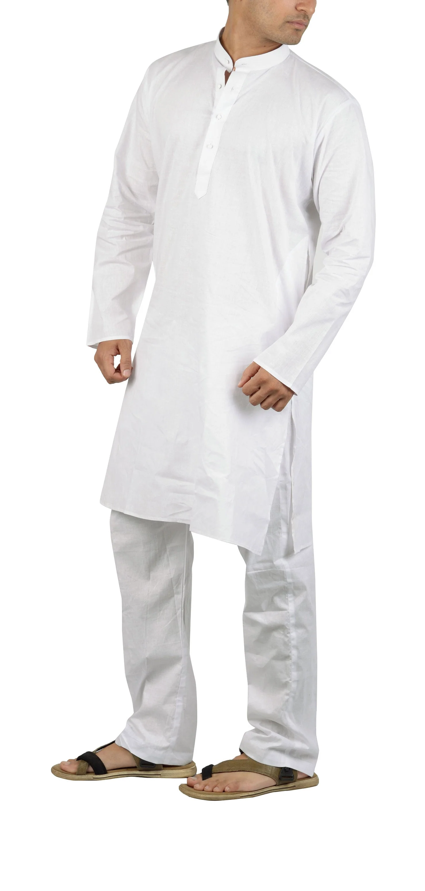 Alighari Pure Cotton Kurta in White - Image 2