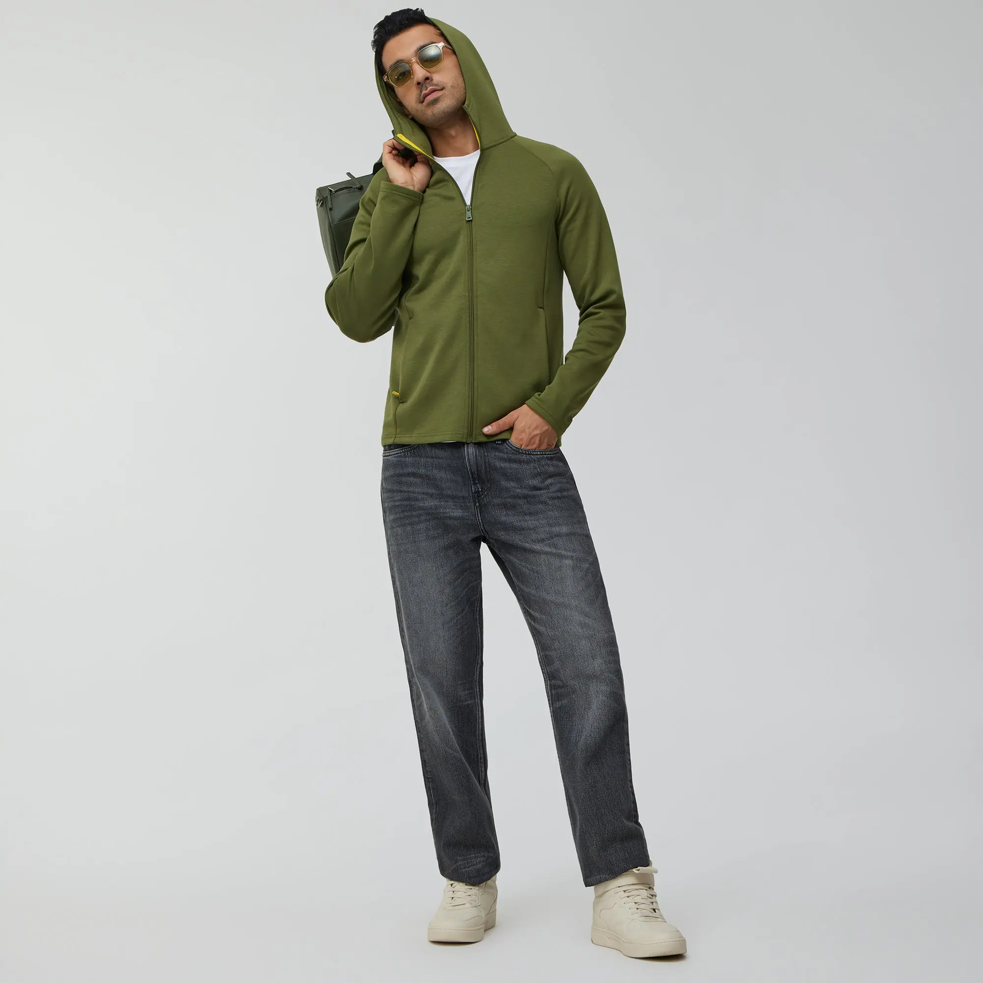Alpha Hoodies Jackets Olive Green - Image 3