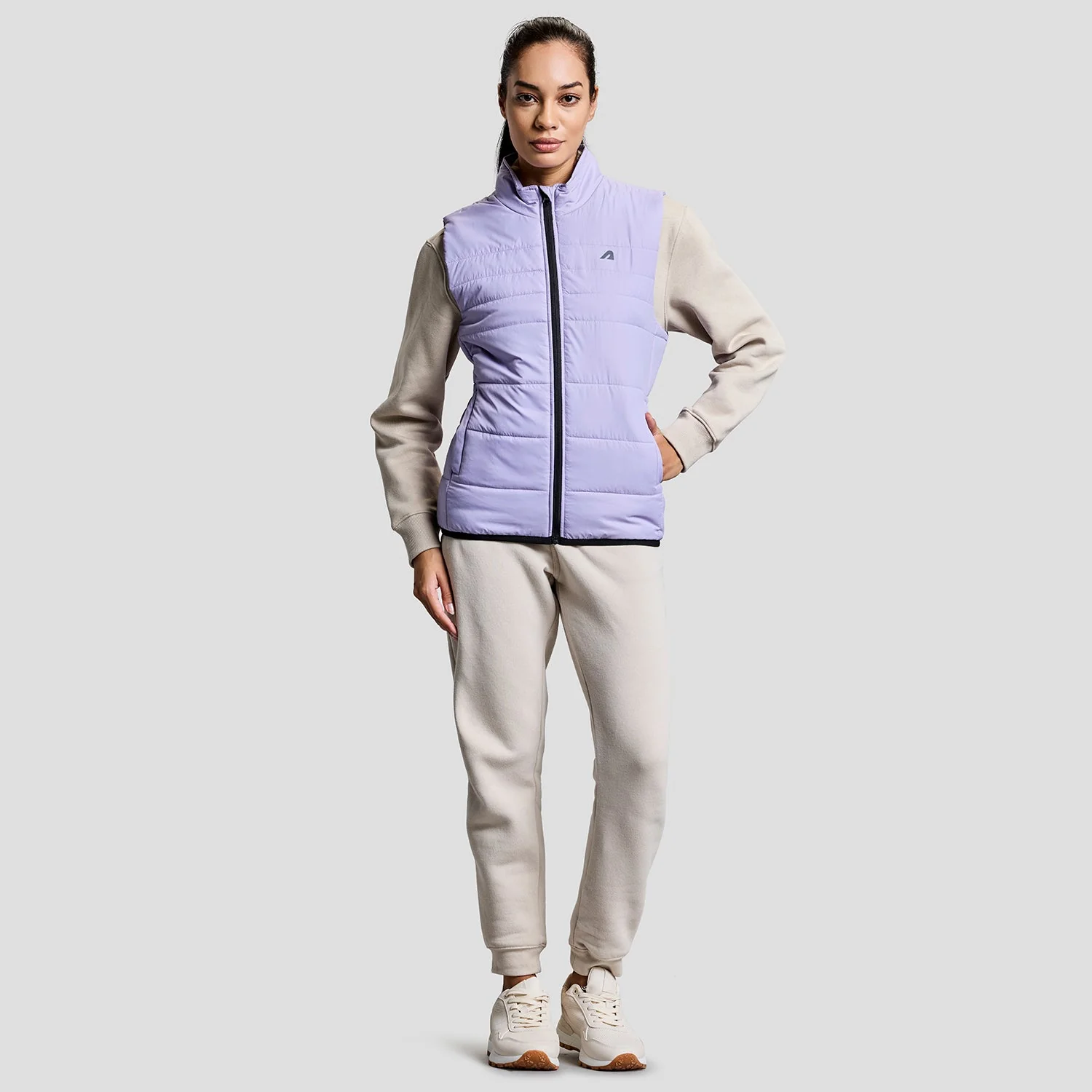 Alpine Womens Sleeveless Jacket - Lilac - Image 4