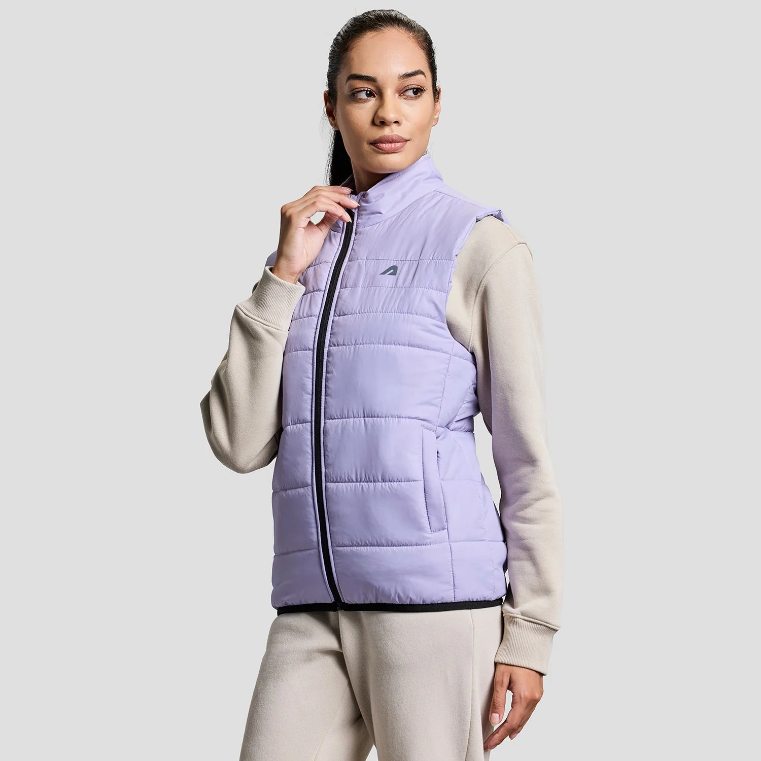 Alpine Womens Sleeveless Jacket - Lilac - Image 5