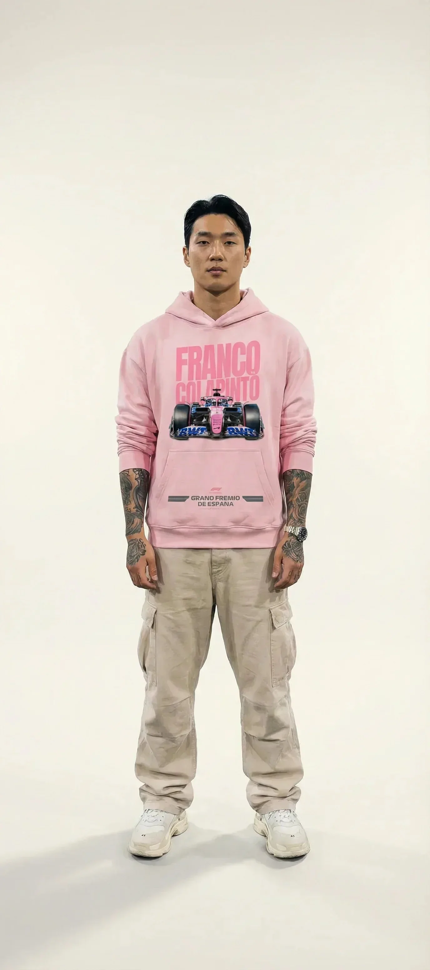 Alpine X Franco Pink Hoodie - Image 4