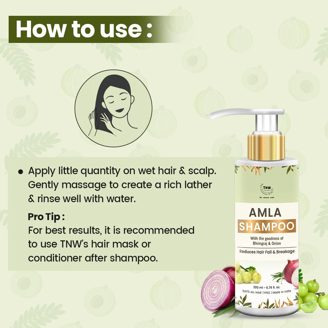 Amla Shampoo (Anti-Hair Fall Shampoo with Natural Ingredients). - Image 3