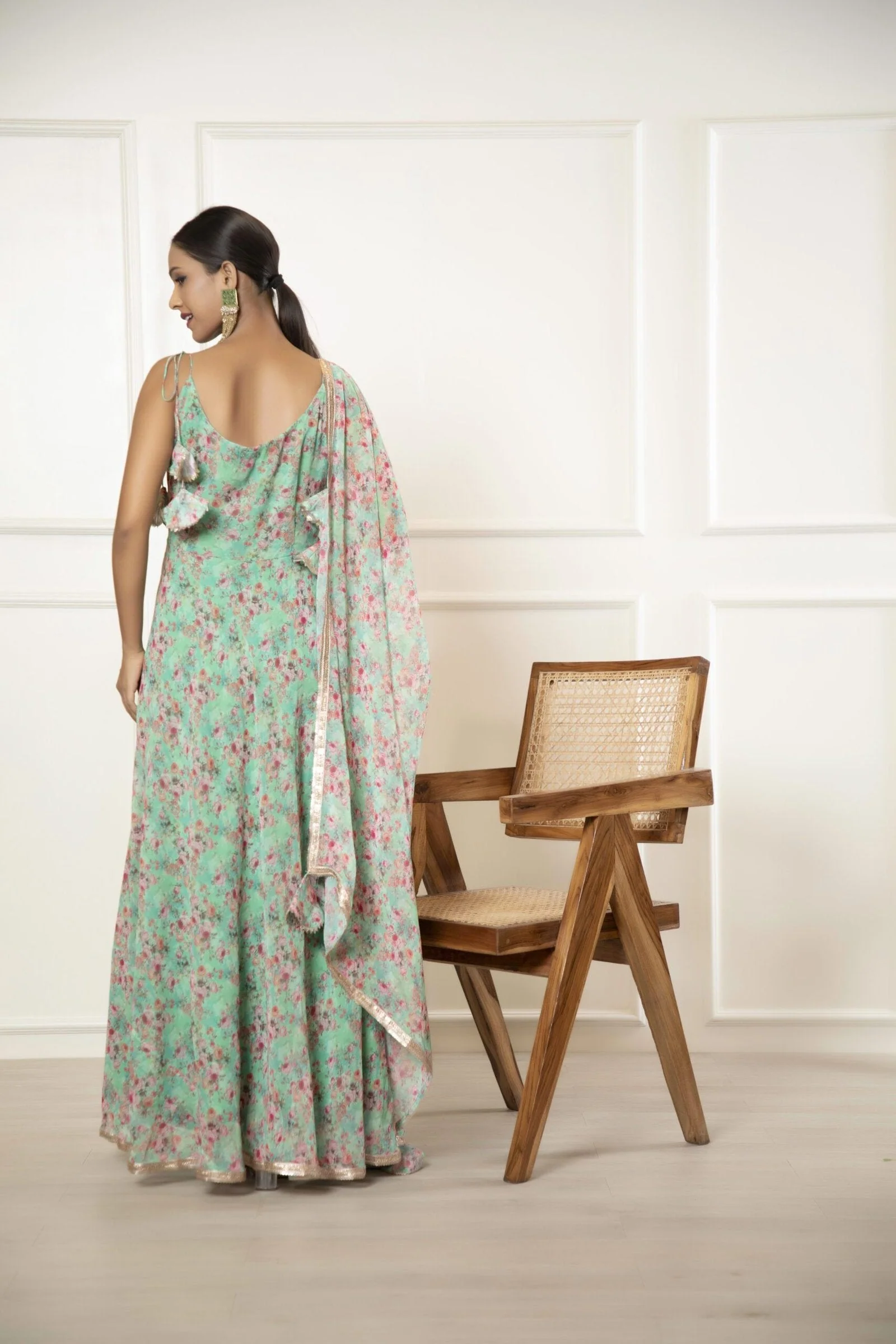 Anarkali Set of 2 – Floral Print & Flowy Charm - Image 6