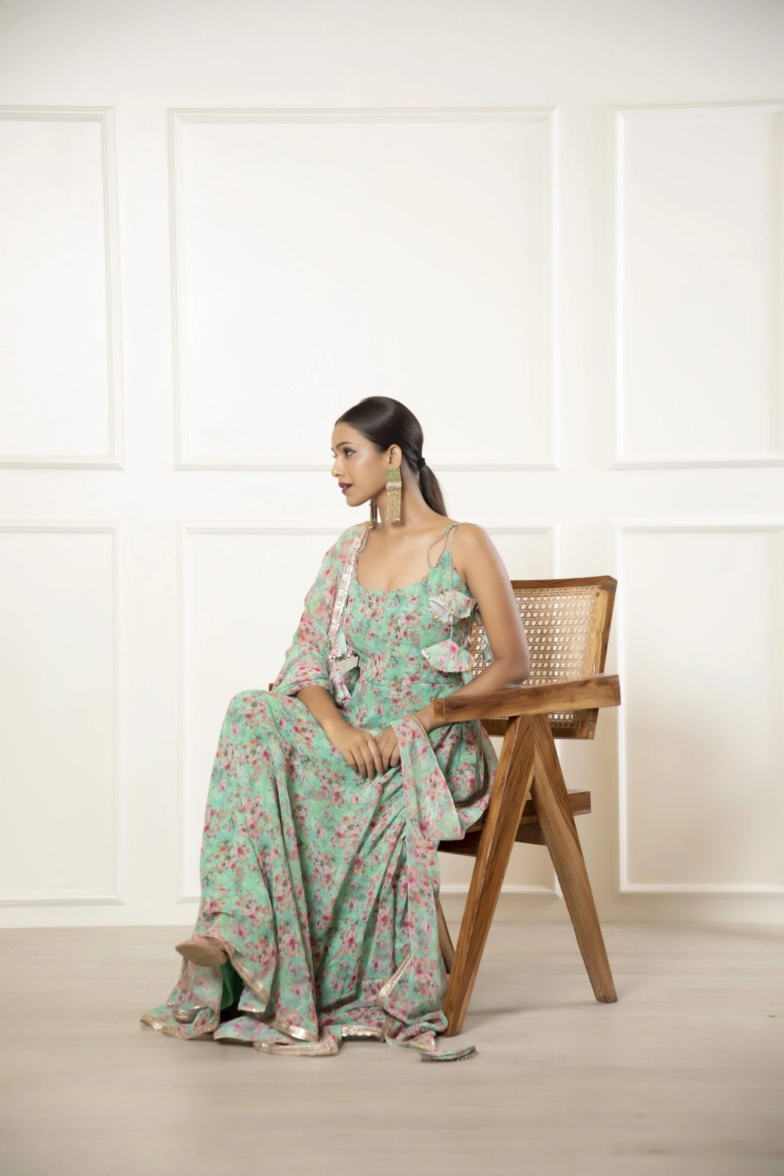 Anarkali Set of 2 – Floral Print & Flowy Charm - Image 7