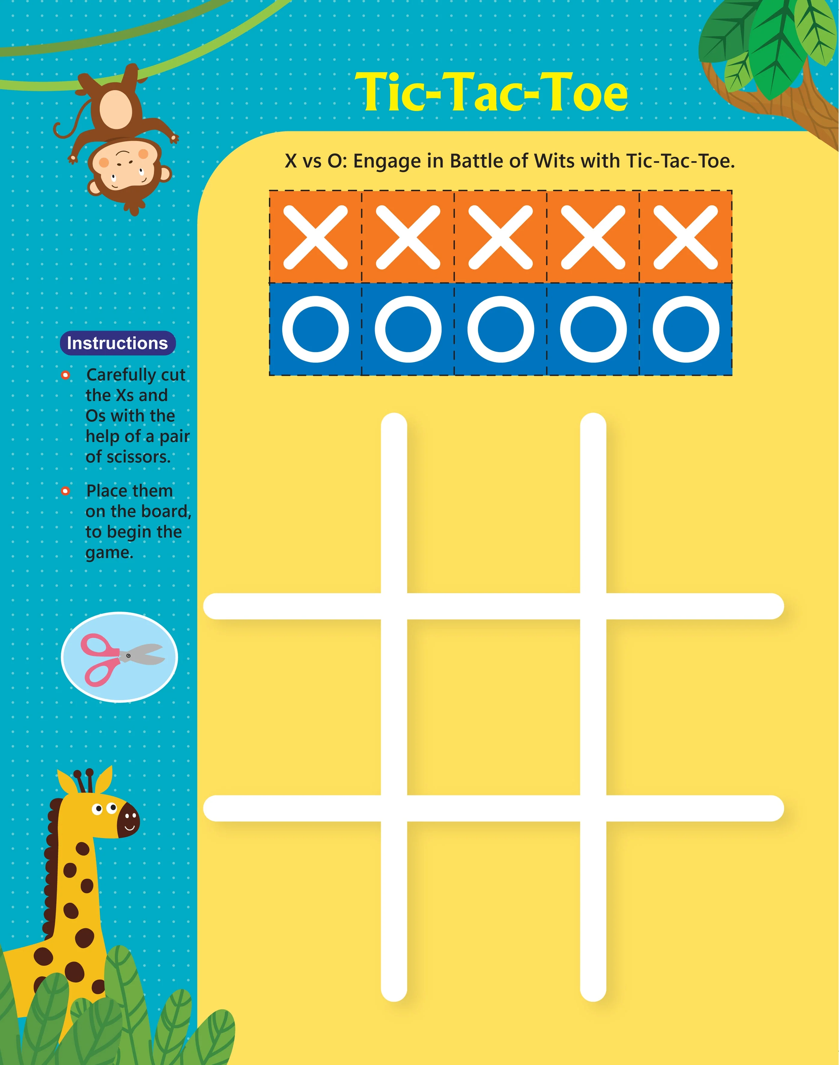 Animal Friends Scissors Skills Activity Book for Kids Age 4 - 7 years | With Child- Safe Scissors, Games and Mask - Image 11