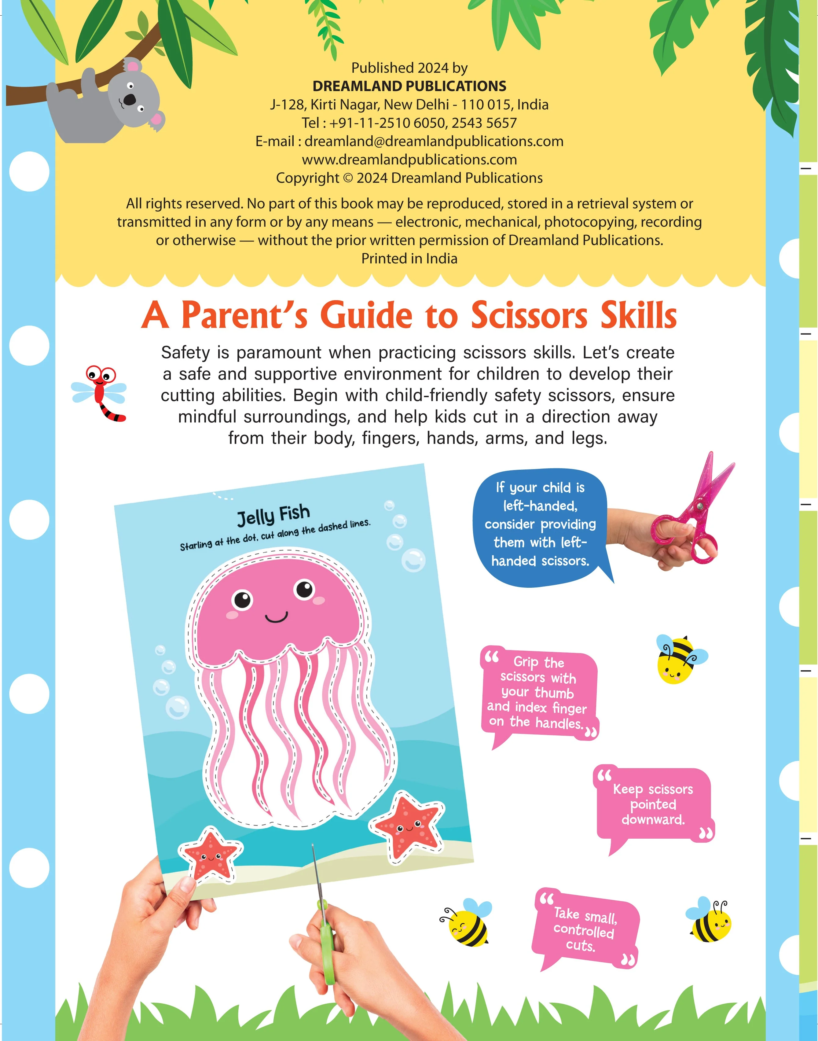 Animal Friends Scissors Skills Activity Book for Kids Age 4 - 7 years | With Child- Safe Scissors, Games and Mask - Image 3