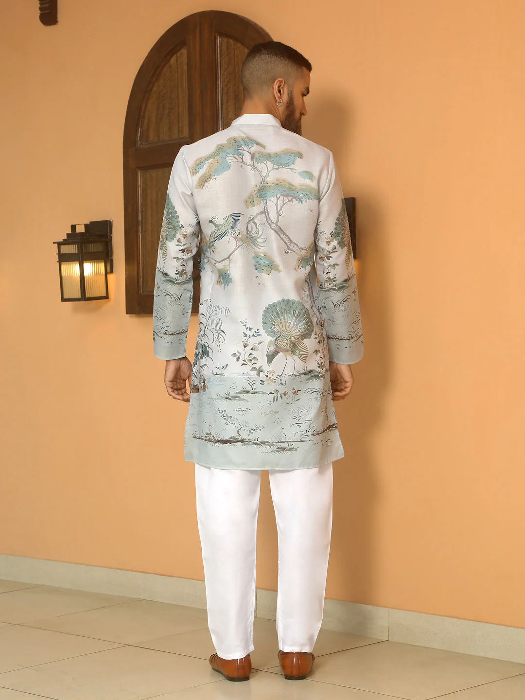Animal Print Cotton Straight Kurta - Image 12