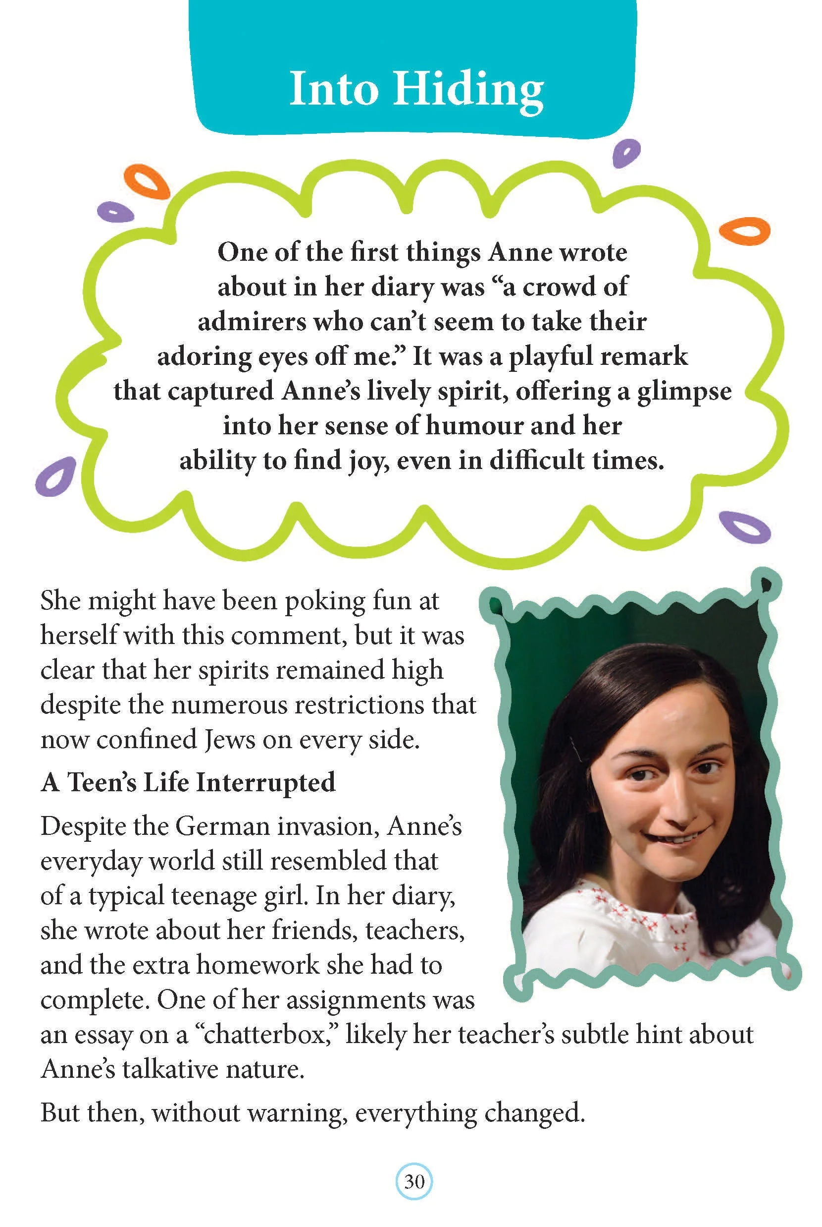 Anne Frank Icons of Inspiration  Illustrated Biography for Kids Age 6 - 12 Years - Image 5