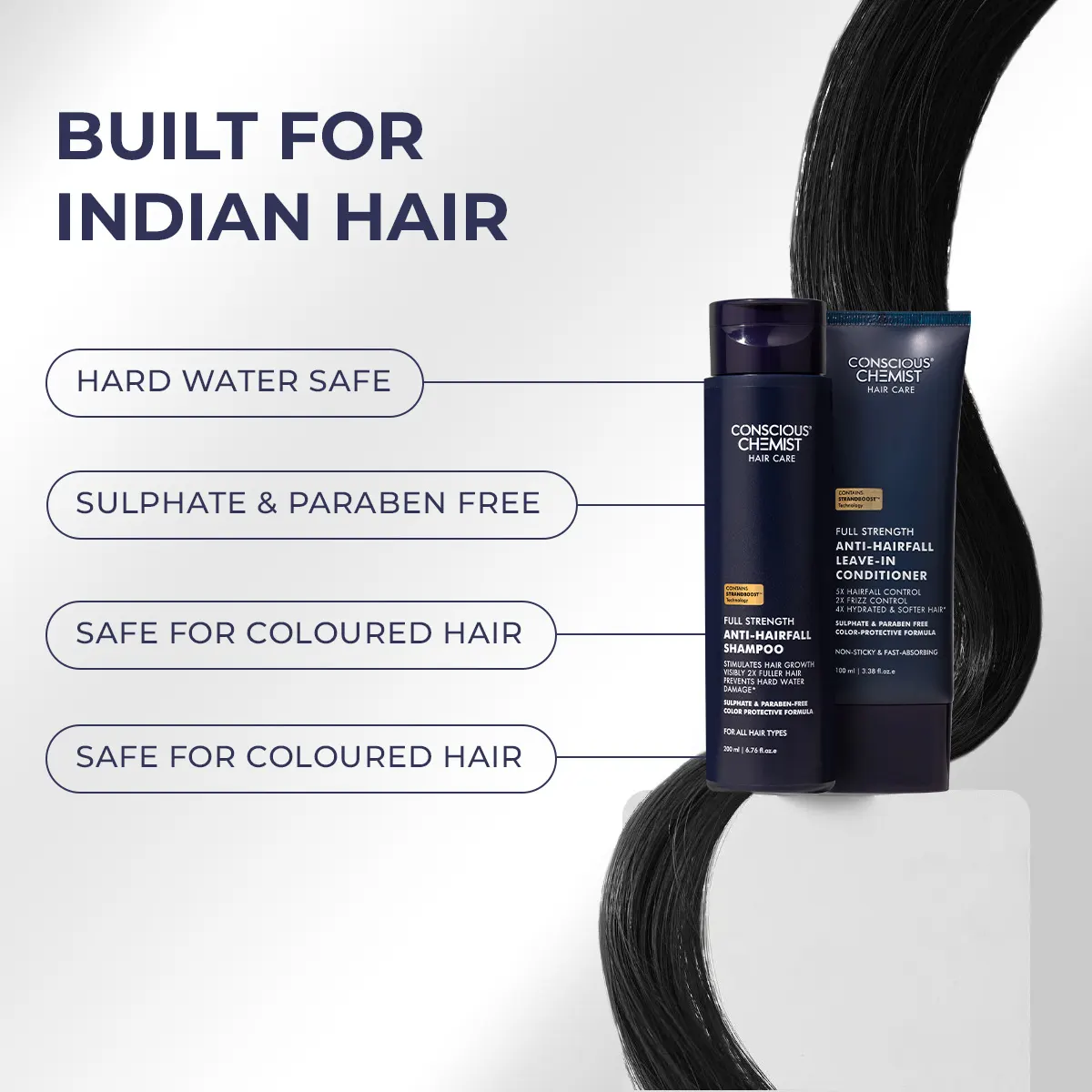 Anti-Hairfall Duo | Shampoo & Conditioner | Reduces Hairfall & Frizz - Image 8