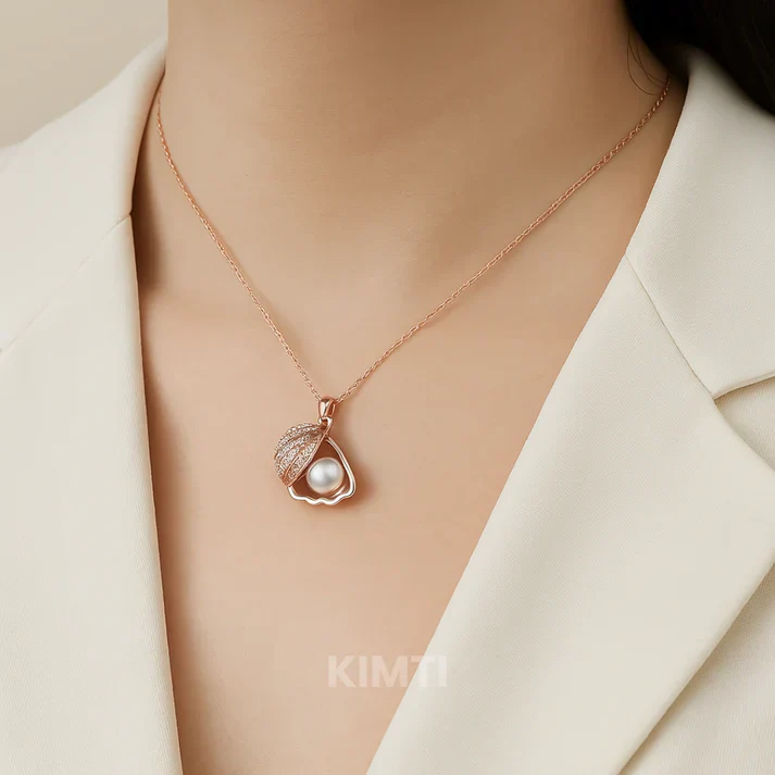 Anti Tarnish White Pearl Necklace - Image 2