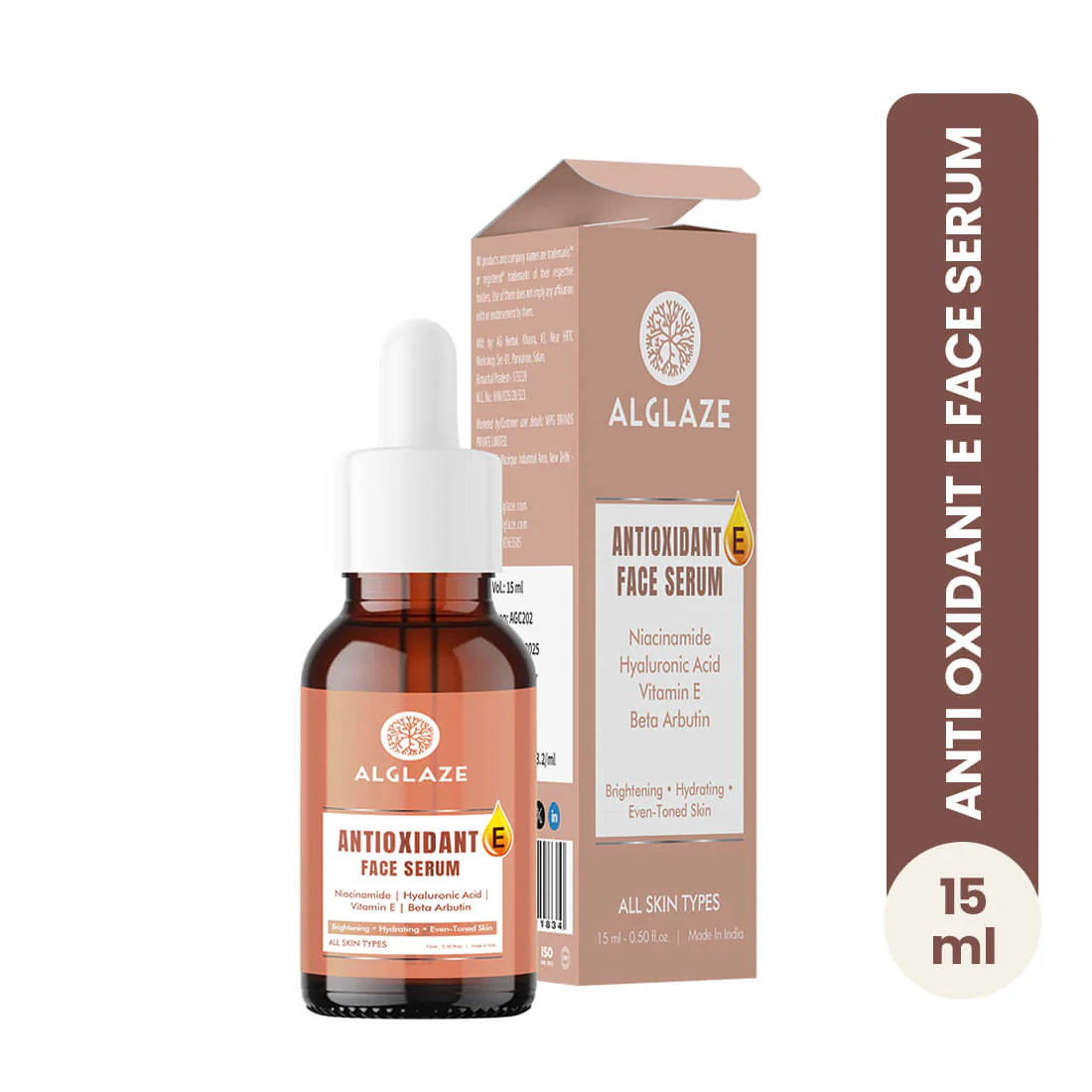 Antioxidant E Face Serum with Niacinamide & Hyaluronic Acid - Image 10